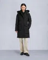 Moose Knuckles Women's Onyx Shearling Causapscal Parka In Black