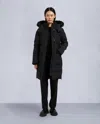 Moose Knuckles Women's Onyx Shearling Causapscal Parka In Black