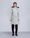 Moose Knuckles Women's Onyx Shearling Causapscal Parka In Gray