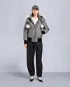 Moose Knuckles Women's Original Debbie Shearling Trim Bomber Jacket In Black