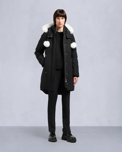 Moose Knuckles Original Stirling Parka Neoshear In Black