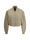 Moose Knuckles Rougemont Ribbed-cuff Bomber Jacket In Neutral