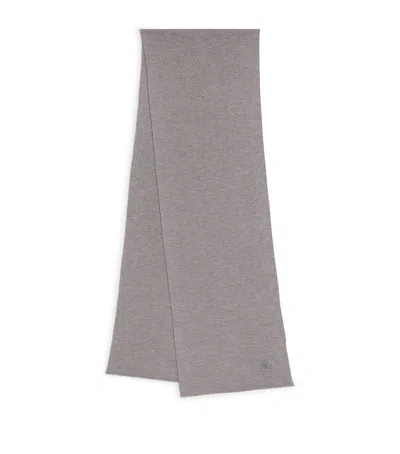 Moose Knuckles Wool Parnis Scarf In Gray