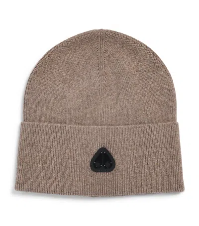 Moose Knuckles Wool-cotton Frost Beanie In Green