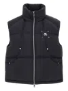 Moose Knuckles Wrap-collar Puffer Vest In Black
