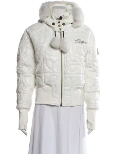 Pre-owned Moose Knuckles X Teflar Nylon Down Coat W/ Tags In White