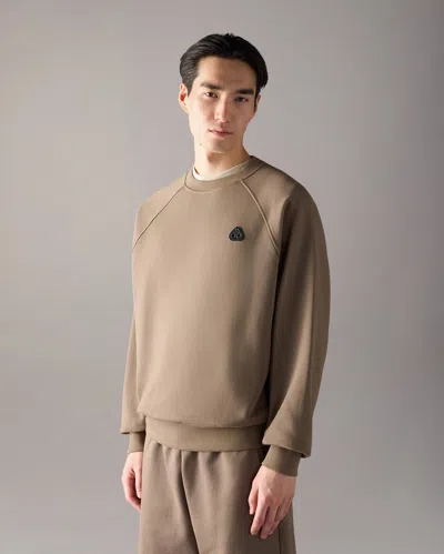 Moose Knuckles Yul Crewneck Sweatshirt In Neutral