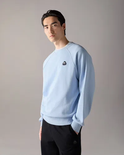 Moose Knuckles Yul Crewneck Sweatshirt In Blue