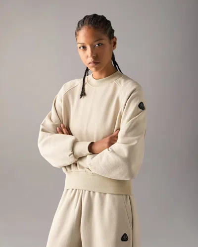 Moose Knuckles Yyz Crewneck Sweatshirt In Neutral