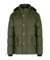 Moose Knuckles Cotton And Nylon Hooded Jacket In Green