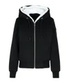 Moose Knuckles Plaque-detail Zip-fastening Jacket In Black