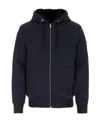 Moose Knuckles Bunny Slim Fit Zip Front Hoodie In Black
