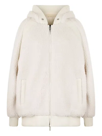 MOOSE KNUCKLES ZIP-UP HOODED JACKET