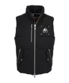 Moose Knuckles Zippered Down Vest In Black