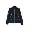 Moose Knuckles Zip-pocket Bomber Jacket In Blue