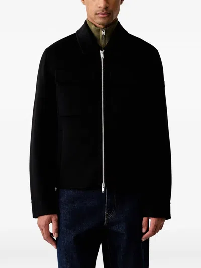 Moose Knuckles Zip-up Jacket In Black