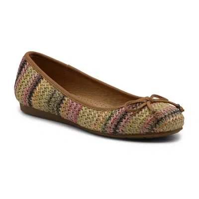 Mootsie Tootsie Mootsies Tootsies Cindrew Womens Round Closed Toe Ballet Flats In Brown