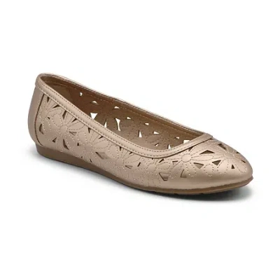 Mootsie Tootsie Mootsies Tootsies Womens Round Closed Toe Ballet Flats In Brown