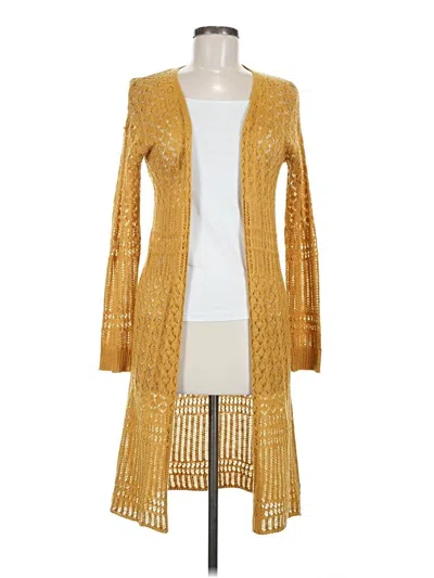 Pre-owned Moral Fiber Kimono In Gold