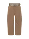 Mordecai Beige Regular Flat Front Pants In Beige