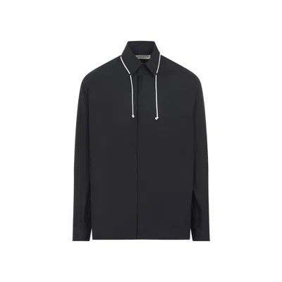 Mordecai Black Cotton Cord Classic Shirt