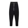 Mordecai Tapered Black Trousers With Pleated Front In Black
