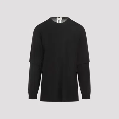 MORDECAI BLACK FRESCO DOUBLE LAYER SWEATER