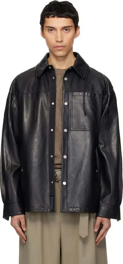 Mordecai Black Overshirt Leather Jacket