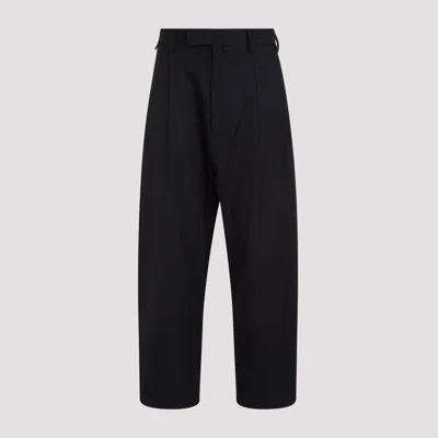 Mordecai Wool Trousers In Black W Stripes