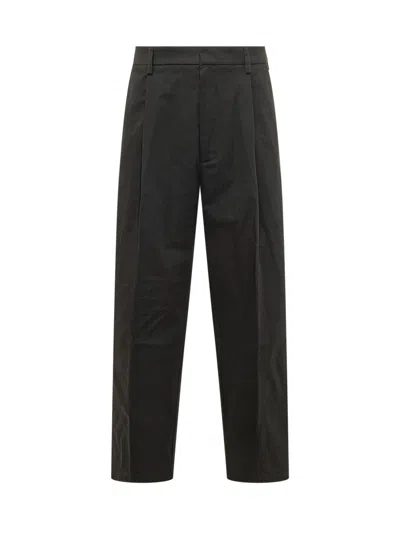 Mordecai Black Straight Flat Front Pants