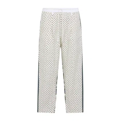 Mordecai Blue Bandana Cotton Pajama Pants In Neutral