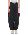 Mordecai Cargo Pocket Trousers In Black