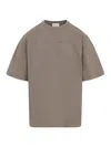 Mordecai Taupe T-shirt With Sporty Stripes In Gray