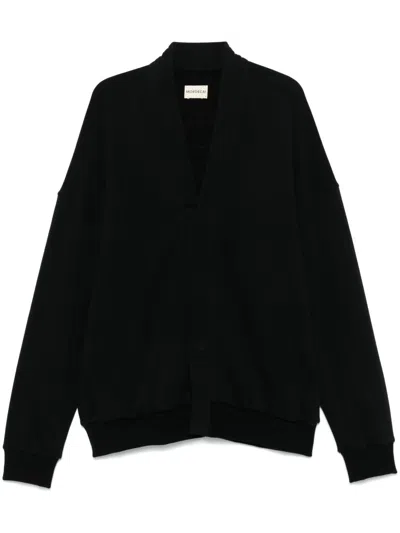 Mordecai Cotton Cardigan In Black