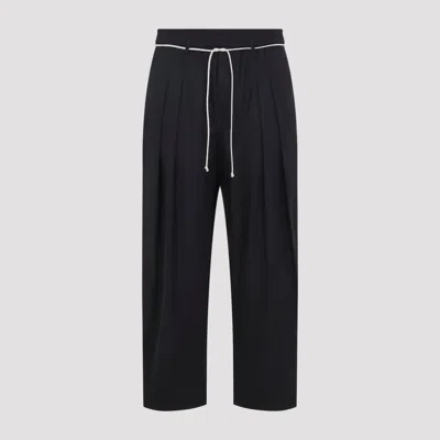 Mordecai Cotton Drawstring Pant In Blue