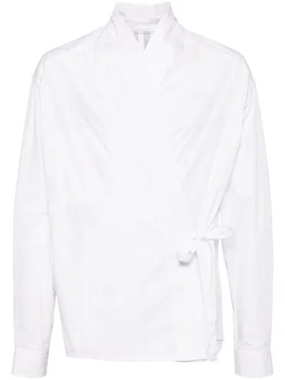 Mordecai Cotton Gabardine Shirt In White