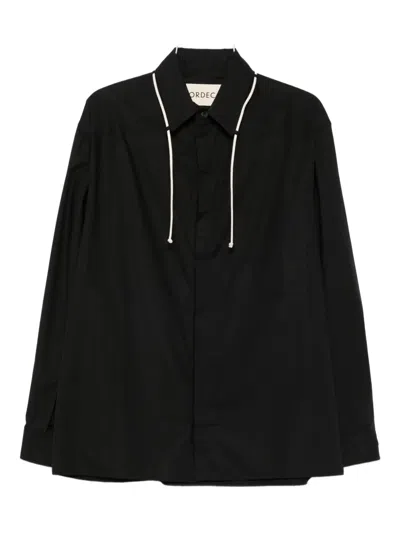 Mordecai Cotton Shirt In Black