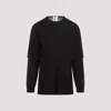 Mordecai Double Layer Pullover Sweater For Men In Black