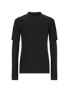 Mordecai Double-layer T-shirt In Black