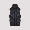 Mordecai Contemporary Black Puffer Waistcoat In Black