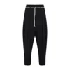 Mordecai Black Virgin Wool Drawstring Pant In Black