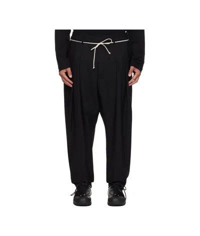 MORDECAI DRAWSTRING WOOL CASUAL PANTS