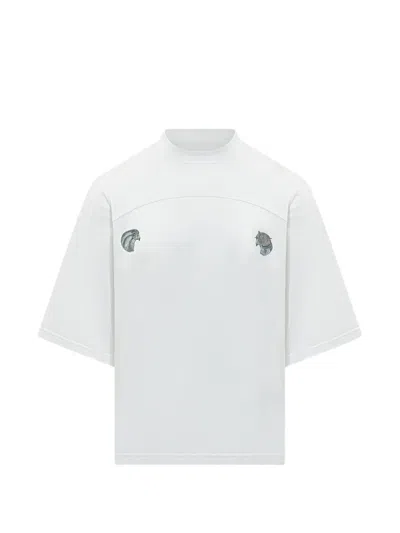 Mordecai Falcon Print T-shirt In White