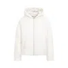 Mordecai Feather Down Jacket With Hood And Pockets In White