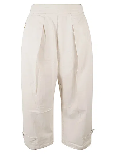 Mordecai Fitted Waist Trousers In Alabastro