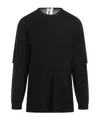 Mordecai Double Layer Pullover Sweater For Men In Black
