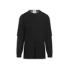 Mordecai Double Layer Sweater Fresco In Black