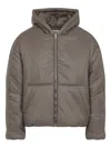 Mordecai Hooded Padded Jacket In Brown
