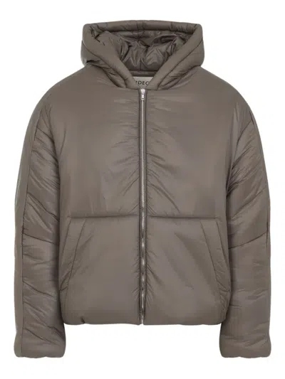 Mordecai Hooded Padded Jacket In Brown