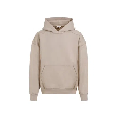 Mordecai Sand Hooded Cotton Sweatshirt In Beige